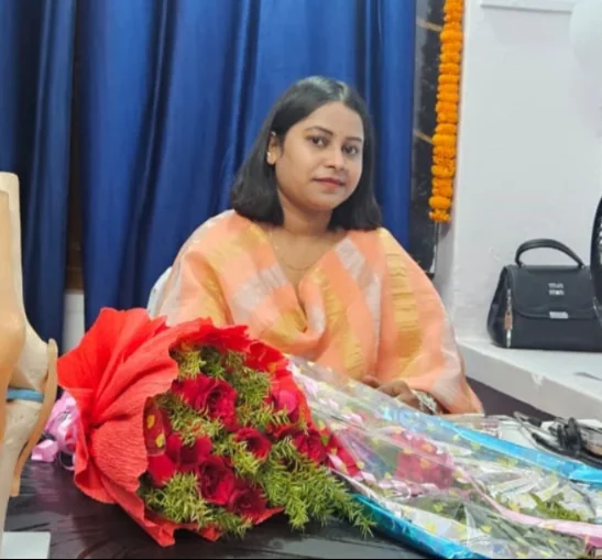 Dr. Adiba Naaz with Dr. Tribhuvan Kumar at Naaz Clinic Patna